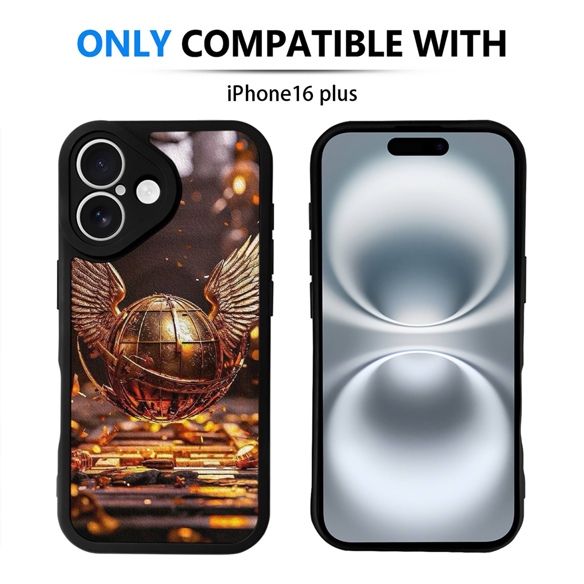 （画像用） Harry Potter ハリー・ポッターシリーズ 【iPhone 16シリーズ対応】シリコンスマホケース（レザー調） 材質：シリコン